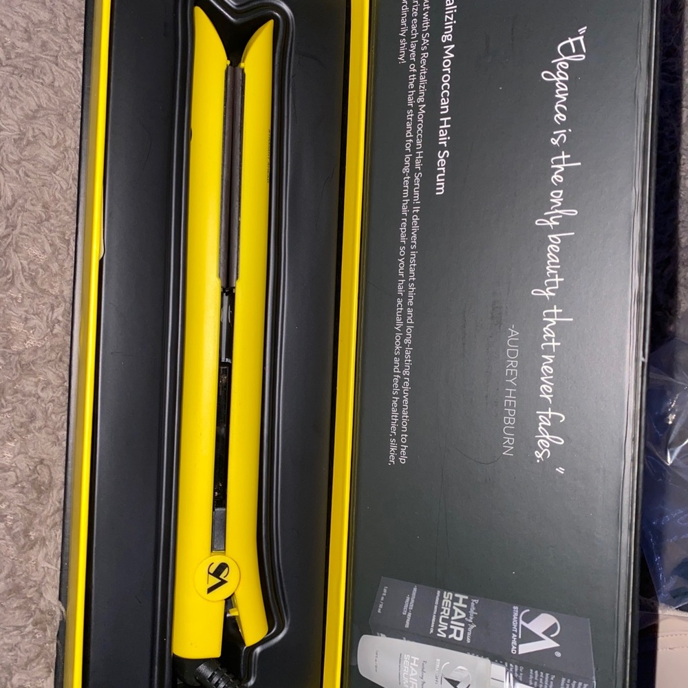 Straight ahead name brand ceramic flat iron